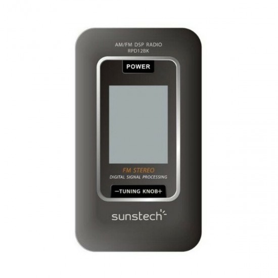 Transistor Radio Sunstech RPD12 AM/FM LCD Black