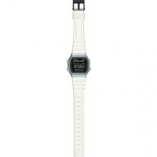 Unisex Watch Casio VINTAGE COLLECTION - TRANSPARENT BAND - BLACK Black Silver (Ø 36 mm)