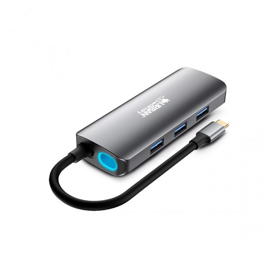 USB-C Hub Urban Factory MHC50UF Grey