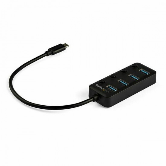 USB Hub Startech HB30C4AIB Black