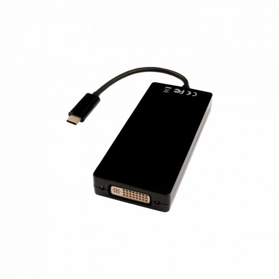 USB Hub V7 V7UC-DPHDVGADVI-BLK