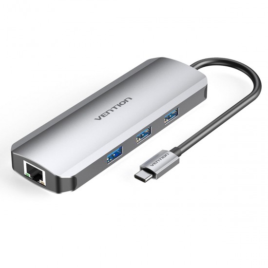 USB Hub Vention TOKHB 100 W Silver