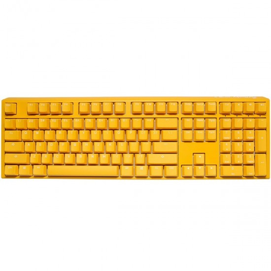 Wireless Keyboard Ducky DKON2108ST-RUSPDYDYYYC1 Yellow Monochrome QWERTY