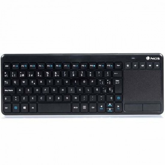 Wireless Keyboard NGS NGS-KEYBOARD-0240 Black